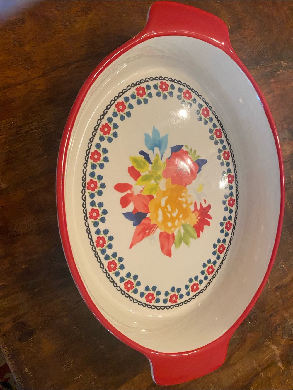 EUC Pioneer Woman 12” oval casserole/baking dish
